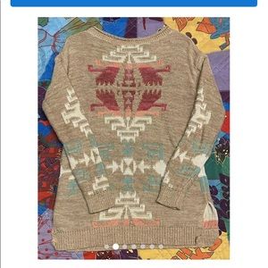 90s Ralph Lauren Aztec pattern sweater